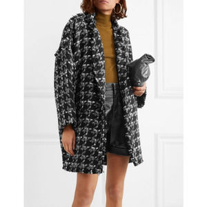 IRO Trouble Oversized Houndstooth Boucle Coat